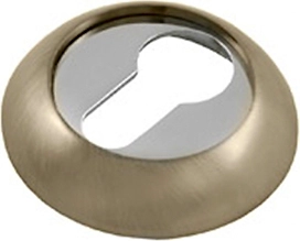 Накладка под цилиндр PALLADIUM CR ET AB/CP бронза/хром