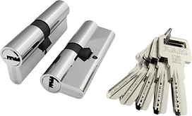 Цилиндр FUARO R600 70 мм (30/10/30 мм) хром