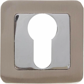 Накладка на замок PUNTO ET QR SN/CP-3 квадрат никель хром