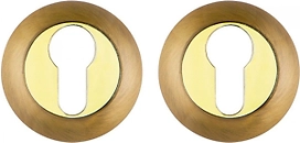 Накладка на замок FUARO ET RM AB/GP-7 круг золото/бронза