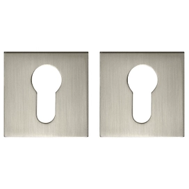 Дверная накладка под цилиндр FUARO ET DM SN/CP-3  матовый никель хром