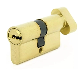 Цилиндр Palladium 60 C BK PB (30х30) мм ключ-вертушка латунь