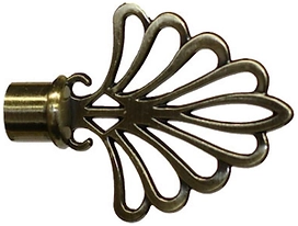 Наконечник для карниза HOME ACCESSORY сталь золото антик d16 мм пальмера