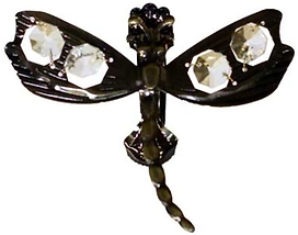 Зажим для штор HOME ACCESSORY стальной сплав золото антик стрекоза 1 шт