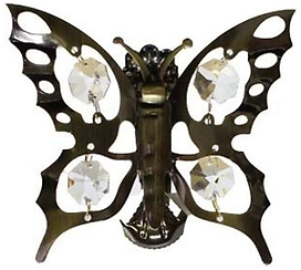 Клипса для штор ORBIS Бабочка стальной сплав золото антик 1 шт