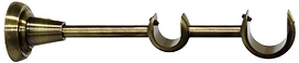 Держатель для карниза 2 ряда ORBIS Комби золото антик 200 мм d20/28 мм
