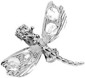 Клипса для штор ORBIS Стрекоза стальной сплав хром 1 шт