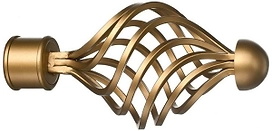 Наконечник для карниза ORBIS Глобус d28 стальной сплав золото антик 1 шт