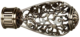 Наконечник для карниза ORBIS Кружево d28 мм стальной сплав золото антик 1 шт
