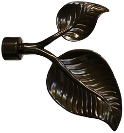 Наконечник для карниза HOME ACCESSORY стальной сплав шоколад d20 мм вяз