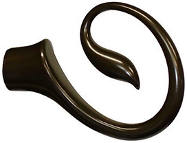 Наконечник для карниза HOME ACCESSORY 20.41.655 стальной сплав шоколад крюк 1 шт