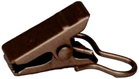 Зажим для штор крокодил HomeAccess шоколад 10 шт