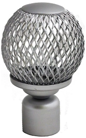 Наконечник для карниза HOME ACCESSORY сетка стальной сплав 140 мм d20 мм 1 шт