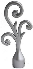 Наконечник для карниза HOME ACCESSORY грация стальной сплав 130 мм d20 мм 1 шт