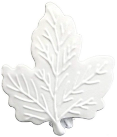 Клипса для штор HOME ACCESSORY металлическая белая 150 мм листик