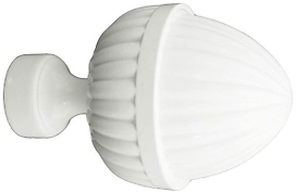 Наконечник для карниза HOME ACCESSORY 20.33.604 металлический белый шишка