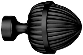 Наконечник для карниза HOME ACCESSORY металлический черный 67 мм