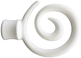 Наконечник для карниза HOME ACCESSORY 20.37.604 металлический белый вихрь