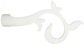 Наконечник для карниза HOME ACCESSORY металлический белый 150 мм