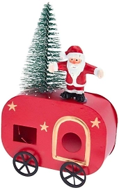 Статуэтка Рождественский фургон красная в ассортименте 9х7х14 см