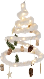 Декорация елка белая 28 см