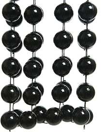 Бусы новогодние черные XXL
