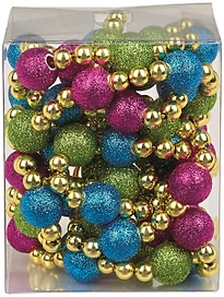 Бусы новогодние разноцветные 270 см