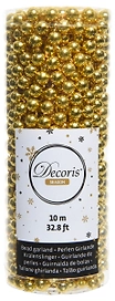 Бусы новогодние золотые 10 м
