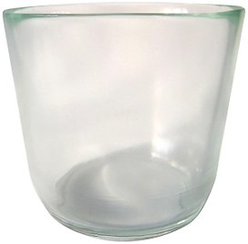 Кашпо NiNaGlass Лиди d17 см 2 л стеклянное прозрачное