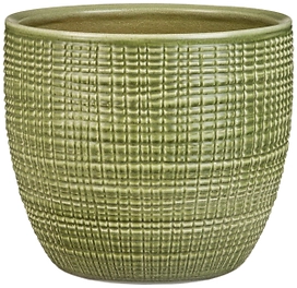 Кашпо Scheurich Corteza 866 d16 см керамическое зеленое
