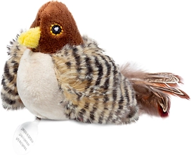Дразнилка для кошек GiGwi Птичка мягкая игрушка со звуковым чипом 4x6x9 см 