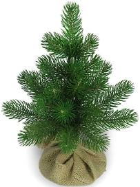 Искусственная ель Лира в мешке зеленая 30 см