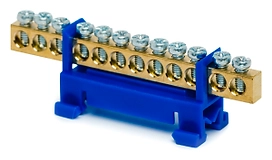 Шина нулевая REXANT синий изолятор N С-А12ГР 6X9