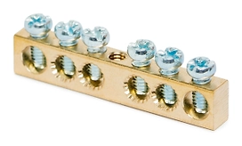 Шина нулевая PE-N REXANT центральное крепление 6X9 6/1