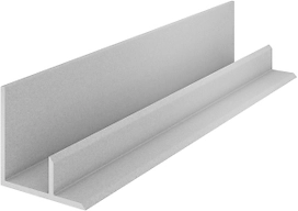 Угол внутренний для ПВХ панелей Kerradeco 3000 мм серебро