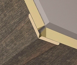 Складной угол Kronowall для МДФ панелей 2600х22х22 мм Rusty Barnwood