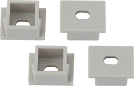 Комплект заглушек ЭРА 1612-3В для профиля CAB261 квадратные 12x16x5 мм 4 шт 