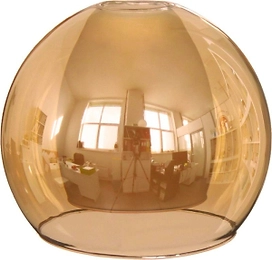 Плафон полушар 33 Идеи двойной стекло янтарный 160х140 мм