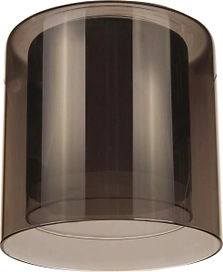 Плафон цилиндр 33 Идеи двойной стекло серый 13х13 см