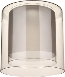 Плафон цилиндр 33 Идеи двойной стекло прозрачный 13 см