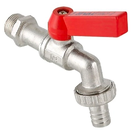 Кран шаровой латунь никелированный VALTEC 3/4"