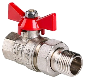 Кран шаровой латунь никелированные VALTEC Base VT.227 1/2"