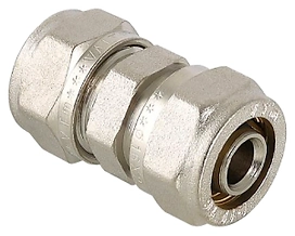 Соединитель латунь никелированный VALTEC 20 х 16 мм