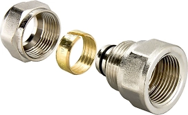 Соединитель латунь никелированный VALTEC IV3022005 3/4" х 20 мм