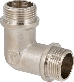 Угольник латунь никелированная VALTEC 1/2"