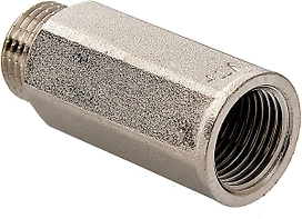 Удлинитель латунь никелированная VALTEC 1/2"х15 мм