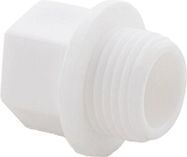Заглушка резьбовая PPR  1/2", PN25 белый, RTP