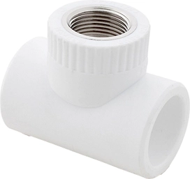 Тройник комбинированный PPR внутренняя резьба 25х 3/4,  белый, RTP