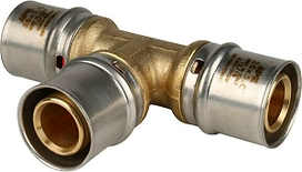 Тройник равнопроходный латунь STOUT 25x25x25 мм