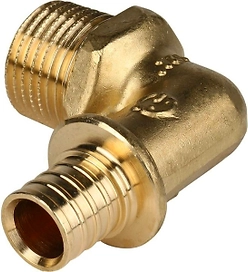 Угольник-переходник латунь STOUT 16xR 1/2"